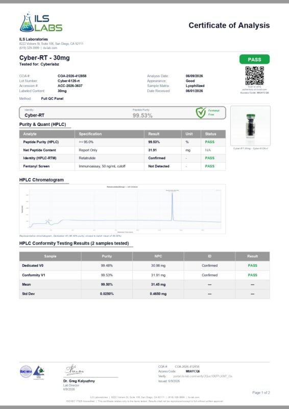 CyberLabz COA- RETA 30MG_page-0001
